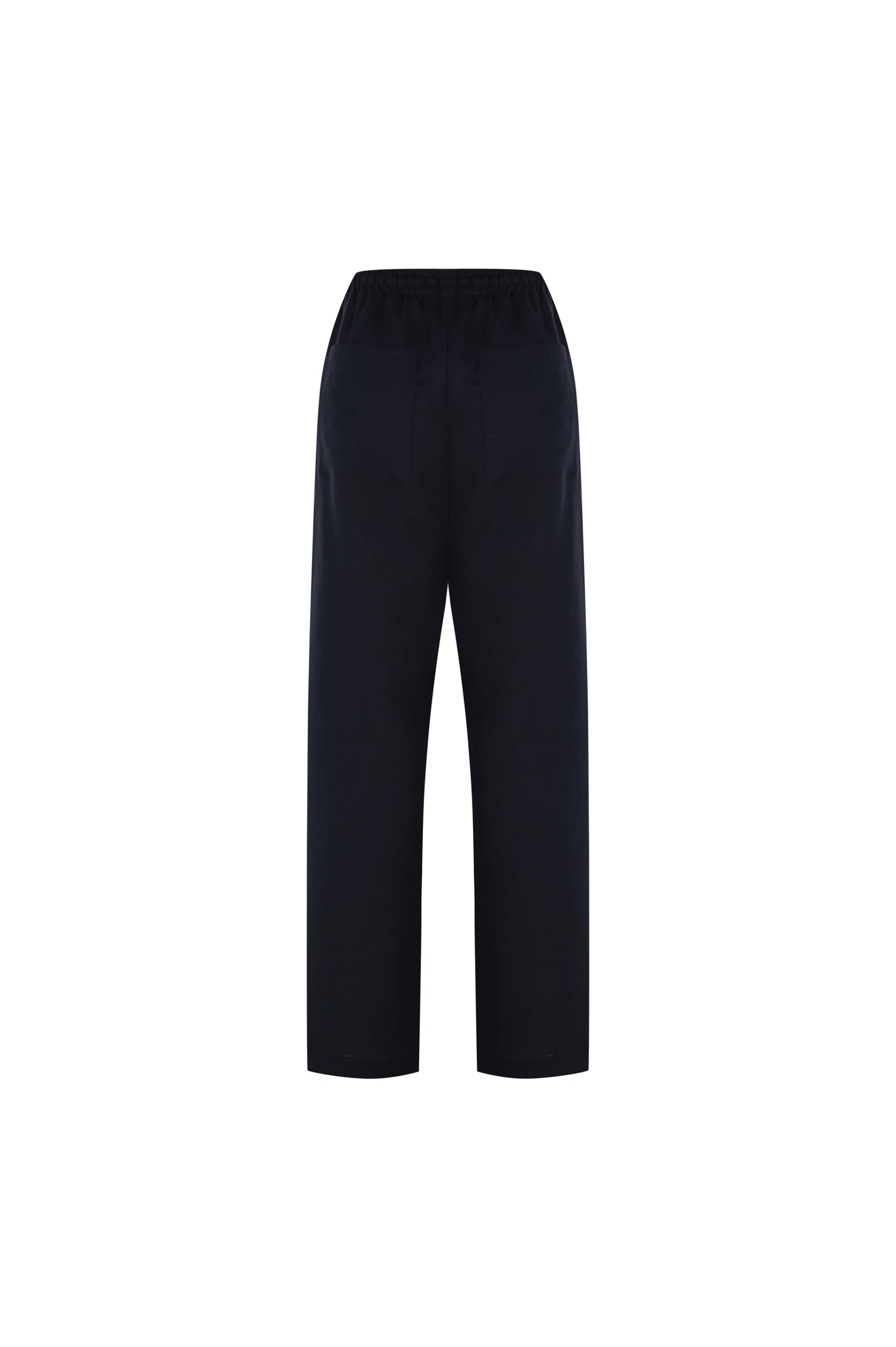 COSMOS LOOSE-FIT NAVY  LINEN PANTS